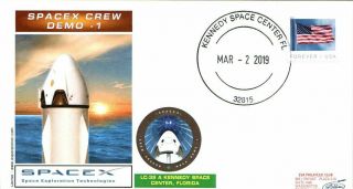 2019 Spacex Crew Dragon Demo Dm - 1 Launch Kennedy Space Center 2 March Lollini