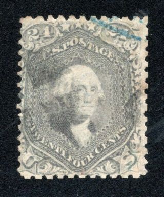 Us Sc 70 24 Cents Washington Stamp Signed On Back Id 2308