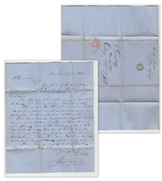 Usa Stampless Cover & Letter Of 1849,  Posted York (5192