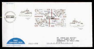 Dr Who 1995 Denmark Copenhagen Island Ships S/s Fdc C123449