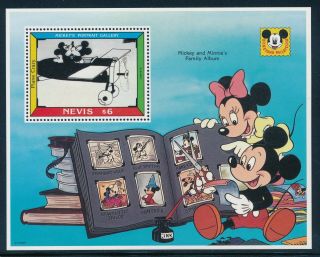 Disney Nevis - Mnh Souvenir Sheet Mickey 