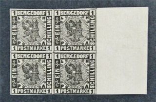 Nystamps German States Bergedorf Stamp 2 Og H $180 Signed