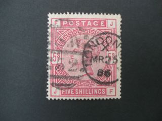 Gb Qv 1883 - 4 5/ - Rose Sg 180 With Fine London Mr25 86 Cancel Catd £250
