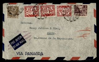 Dr Who 1932 Peru Lima Airmail To France E46864