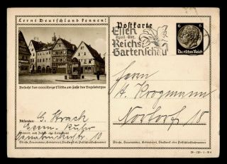 Dr Who 1938 Germany Essen Postal Card Stationery C126392