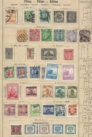 China Very Old Lot On 3 Pages