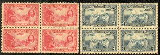 Nicaragua,  1939,  Sc.  C239,  C240,  In Block Of 4,  Will Rogers,  Mnh.