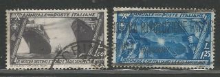 2 Italy Stamps Scott 300 & 301 From Quality Old Album 1932