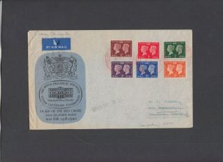 1940 Centenary Stamp Centenary Exhibition London Official Fdc Salved From Sea