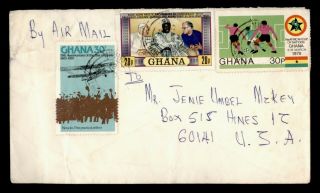 Dr Who Ghana To Usa Multi Franked Air Mail C127514