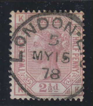 Gb,  Qv 1873 - 80,  2 1/2d Rosy - Mauve Sg141 Plate 10 Cds