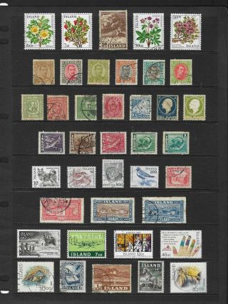 Iceland Stamp Selection (ref.  389)