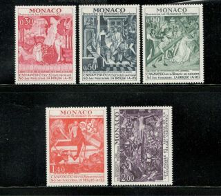Monaco - Protection Of Historic Monuments - Set 855 - 9 - Mnh - Yr 1972