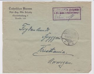 Germany Stamps 1923 Inflation Period Date Stamp Norway Postal History