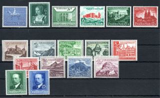 Third Reich,  1939,  1940,  Lot Only Better Stamps And Sets,  Mnh