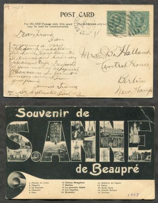 1732 - St Sylvester East Quebec 1907 Broken Circle On St Anne De Beaupre Postcard