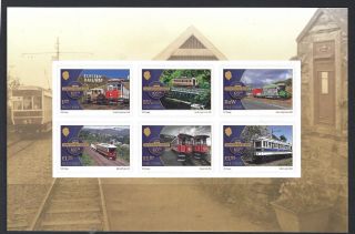 Isle Of Man 2018 Manx Electric Railway Self/ad Sheetlet Of 6 Unmounted,  Mnh