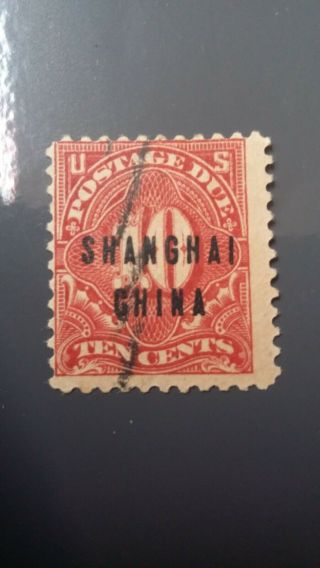 China Shanghai Darrah Us Possession Postage Due 10cent