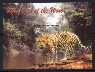 Grenada - Wild Cats Animals On Postage Stamps Mnh Del.  2