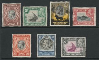 Kenya,  Uganda And Tanganyika 1935 George V Set To 50c Sg 110 - 116.
