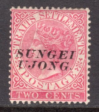 Malaya Sungei Ujong 1885 - 90 Type 29 Opt On 2c Rose M,  Sg 44 Cat £100