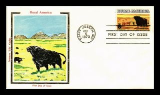 Dr Jim Stamps Us Rural America Angus Cattle Colorano Silk Fdc Cover