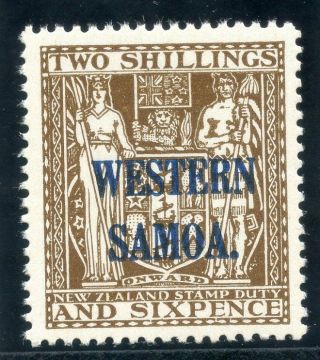 Samoa 1945 Kgvi 2s6d Deep Brown (wmk Upright) Mnh.  Sg 207.  Sc 195.
