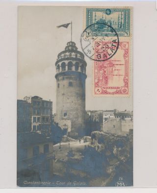 Lk52861 Turkey 1921 Galatasaray Cancel Postcard