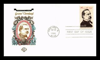 Us Cover Grover Cleveland Presidential Series Fdc House Of Farnum Cachet