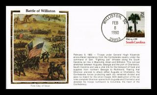 Us Cover Civil War Battle Of Williston Commemorative Colorano Silk Cachet