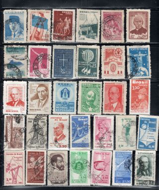 Brazil Brasil Stamps Canceled & Hinged Lot 53887