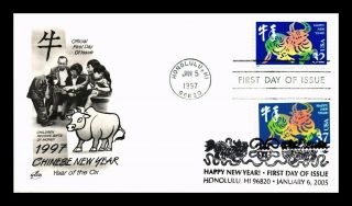 Dr Jim Stamps Us Chinese Year Of Ox First Day Cover Combo Art Craft