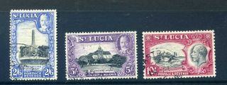St Lucia 1936 Pictorials High Values Fine Cat £130,