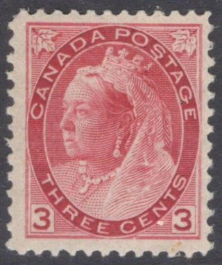 Canada 78 1898 3c Carmine Queen Victoria Numeral Mph Cv $90
