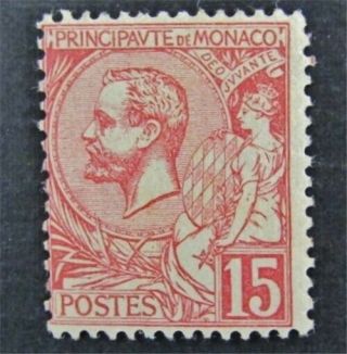 Nystamps French Monaco Stamp 17 Og H $175