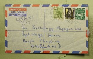 Dr Who 1963 Nigeria Warri To Gb Air Mail C122257