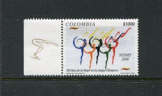 Colombia 1169,  Mnh,  Olympic Games,  Sydney 2000.  X29870