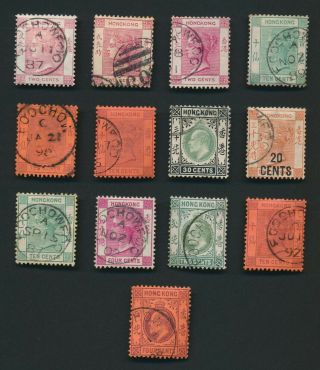 Foochow 1882 - 1911 Hong Kong Treaty Port China Stamps Inc Qv Z344,  Vf Lot