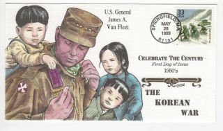Sss: Collins Hp Fdc 1999 Celebrate The Century 1950s The Korean War Sc 3187
