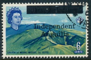 Scott 7/sg 7,  6c 1967 Independent Anguilla Overprint,  F - Vf Fresh