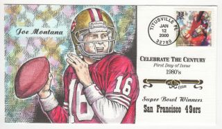 Sss: Collins Hp Fdc 2000 Celebrate Century 1980s The San Fran 49ers Sc 3190