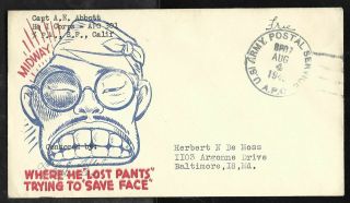 4 August 1945 World War 2 Patriotic Cover " Midway "