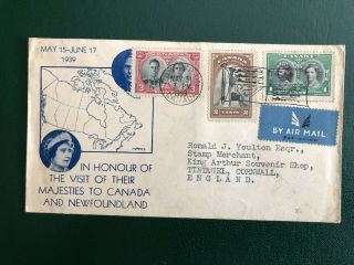 Canada,  1939 Royal Visit Cover With Royal Train Cancel