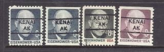 Alaska Precancels: Set Of Eisenhower Definitives - Kenai 852