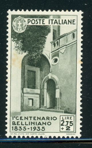 Italy Mnh Selections: Scott 354 2.  75l,  2l Bellini Centenary (1935) Cv$160,