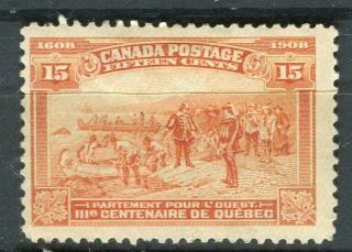 Canada; 1908 Early Quebec Issue Fine 15c.  Value