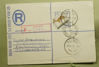 Dr Who 1980 Bophuthatswana To South Africa Registered Letter C120561