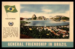 Mayfairstamps Brazil 1945 Rio De Janeiro To Washington Dc Post Card Wwb22723