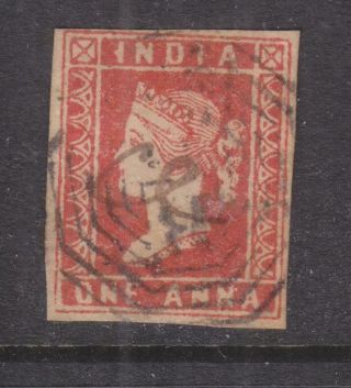 India,  1854 1a.  Red, .