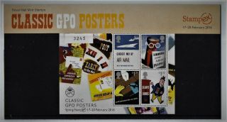 2016 Classic Gpo Posters Presentation Pack Stampex Limited Edition No 3245